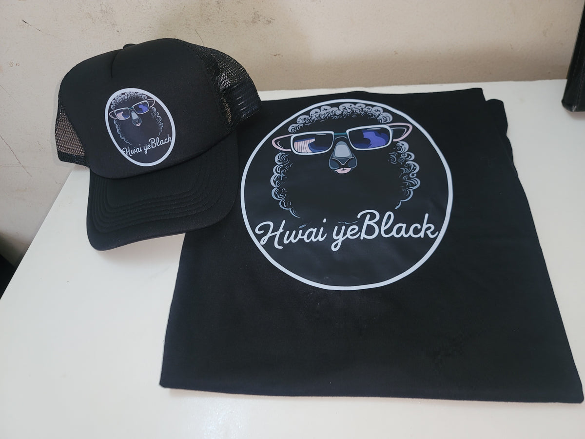 Hwai yeBlack T shirt, cap